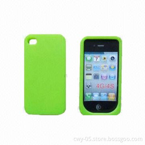 Silicone case for iPhone 4, with logo printing